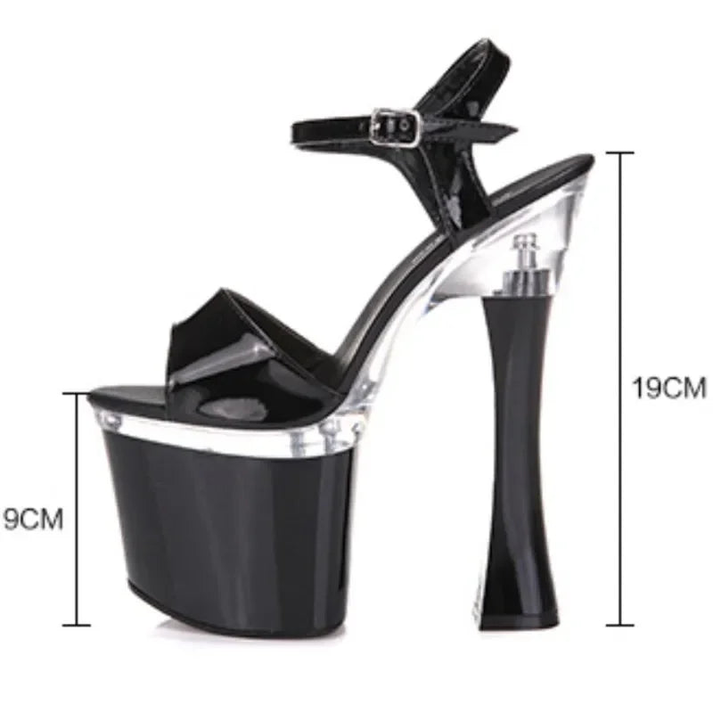 Size:35-44 Nightclub Platforms Shoes Ankle Strap Women's Sandals