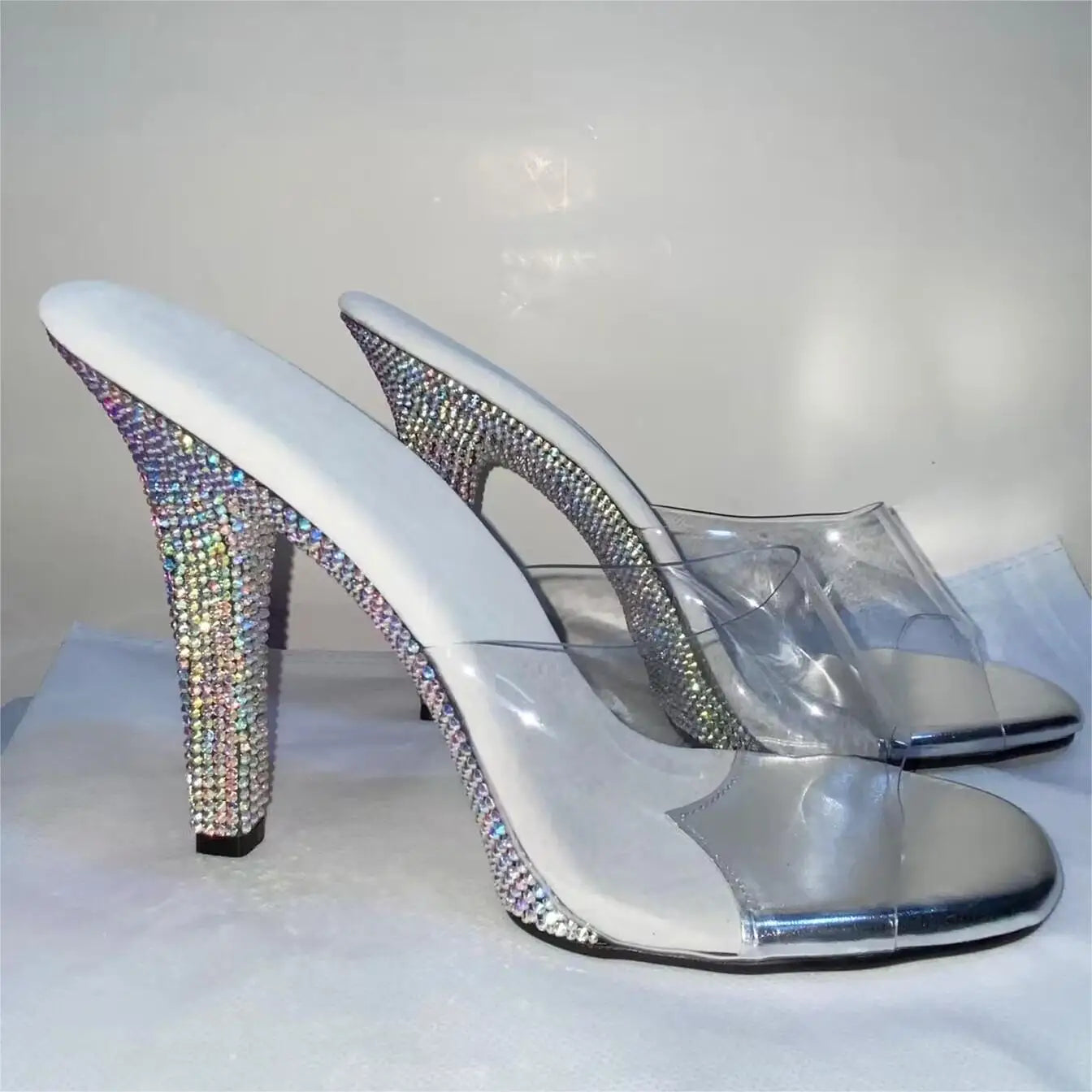 12 cm high heels for model runway show bikini contest shoes