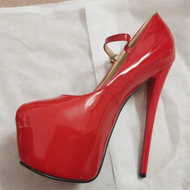 Plataforms Pumps Fashion Show Ladies 19cm Thin Heels