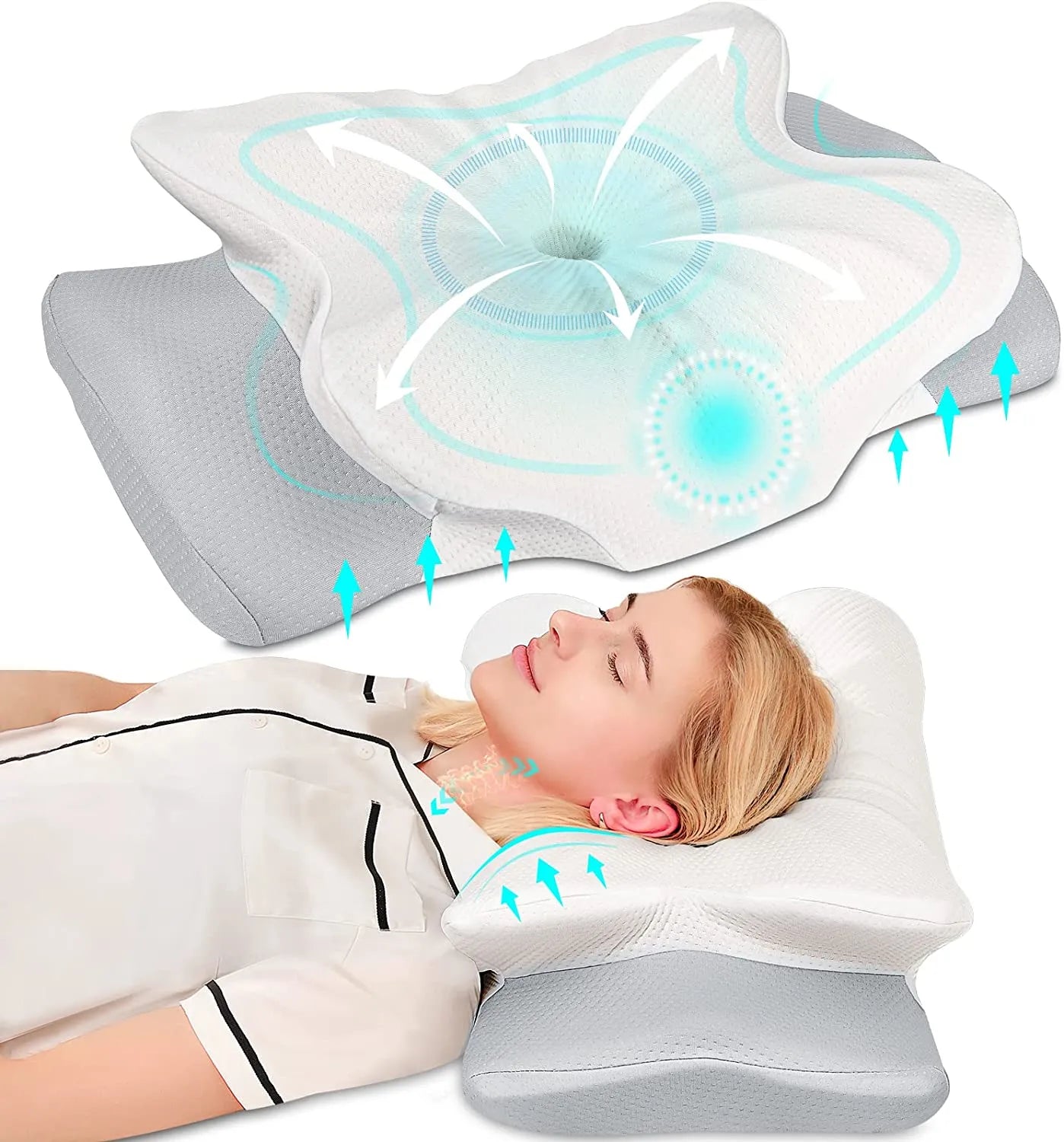 Memory Foam Pillow for Sleeping Slow Rebound Memory Foam Orthopedic Pillow