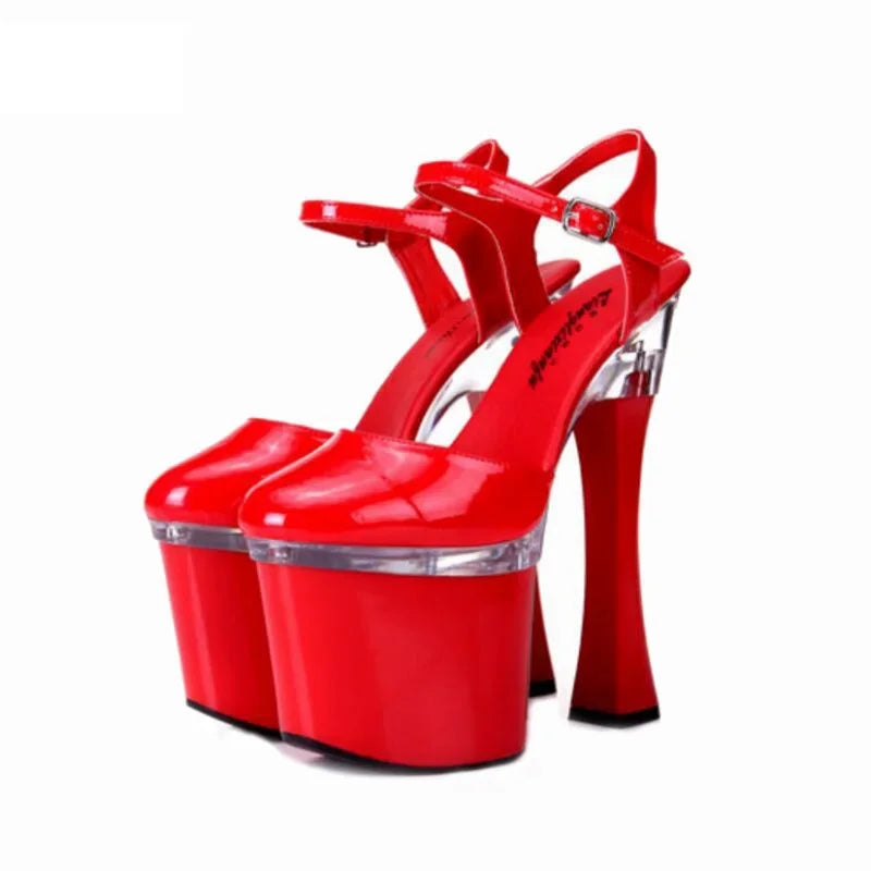 Size:35-44 Nightclub Platforms Shoes Ankle Strap Women's Sandals