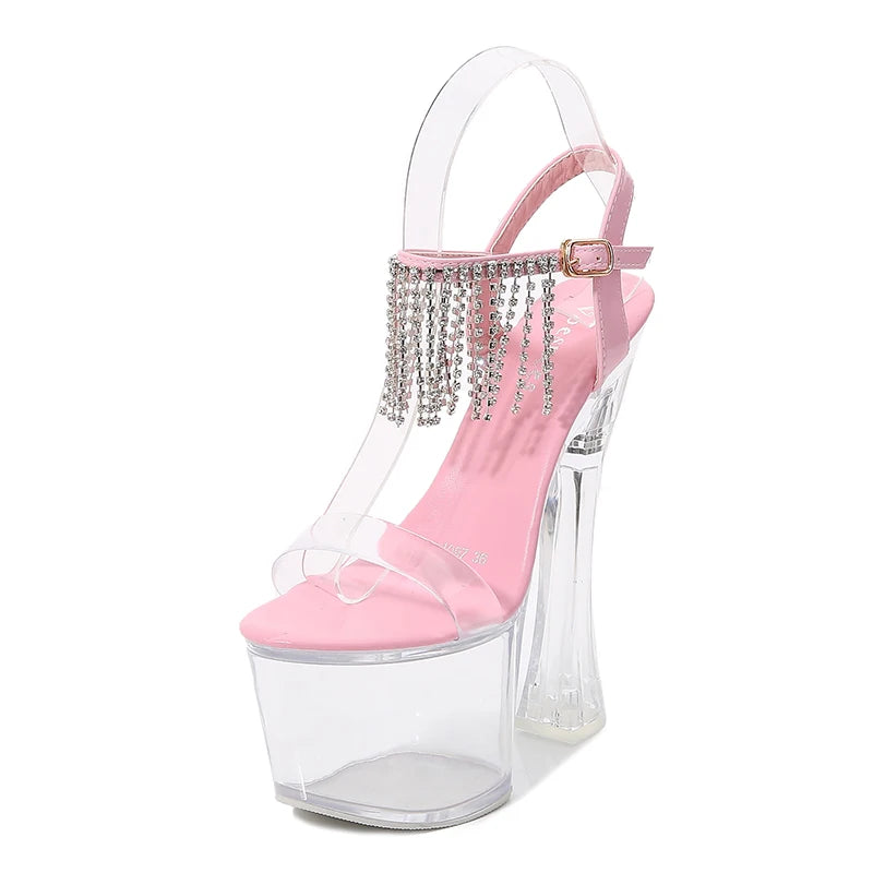 Fashion Sandals Transparent Platform Shoes For Woman Summer