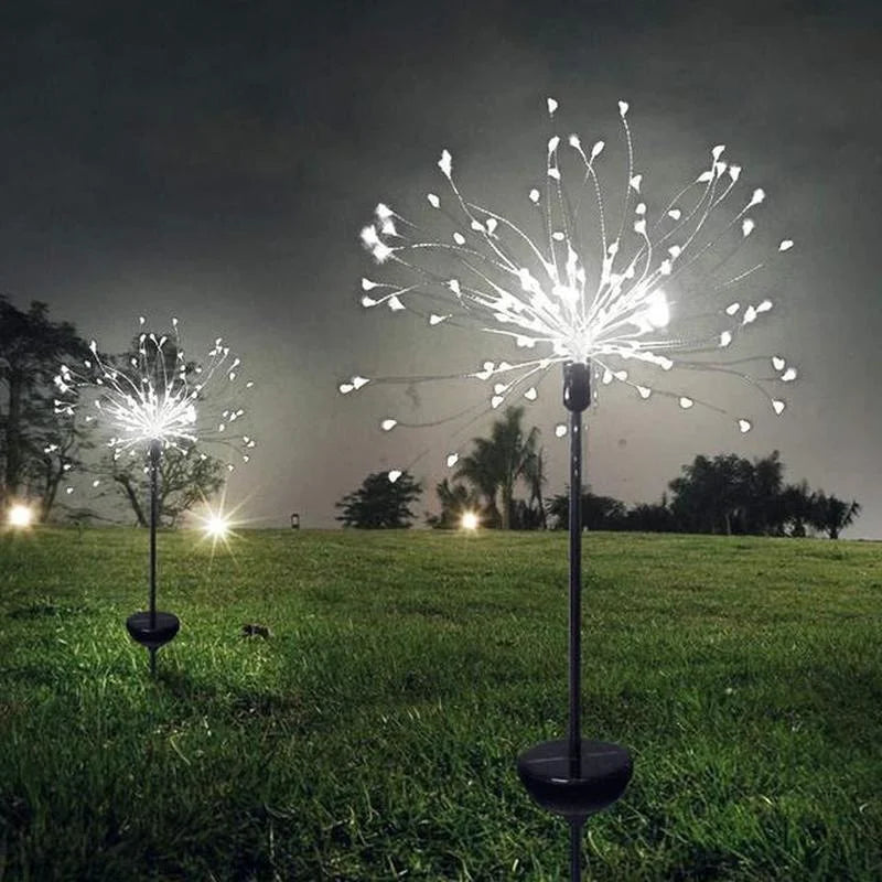 LED Solar Firework Light Outdoor Waterproof DIY Night Light