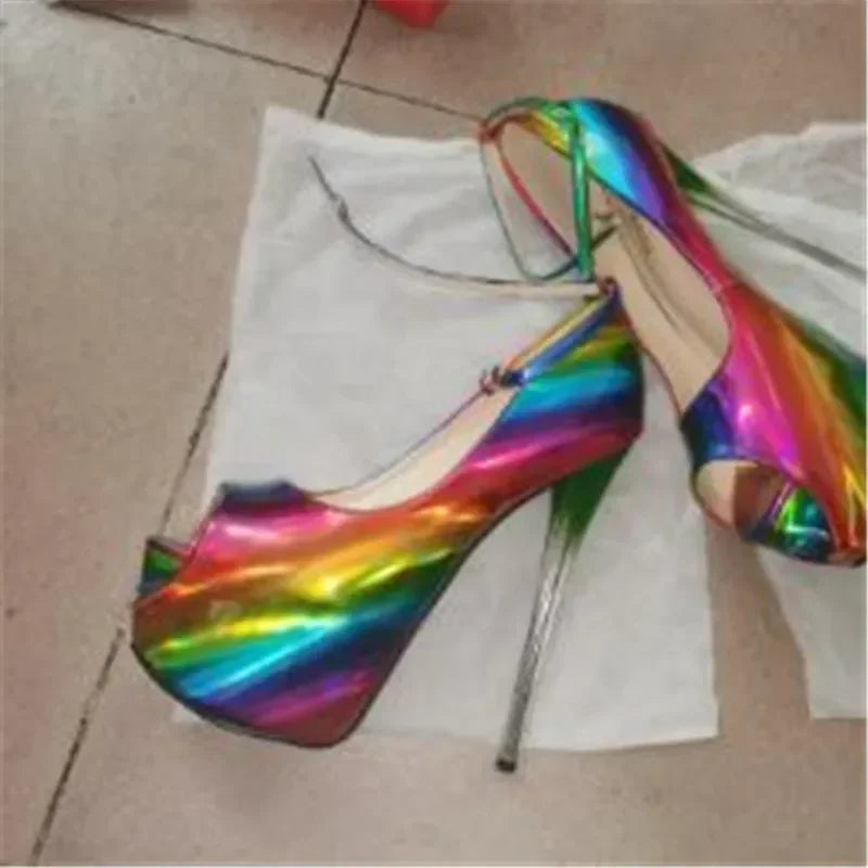 Cosplay Platforms Stilettos 22cm Ultra Thin High Heels Sexy Ladies Party Pumps