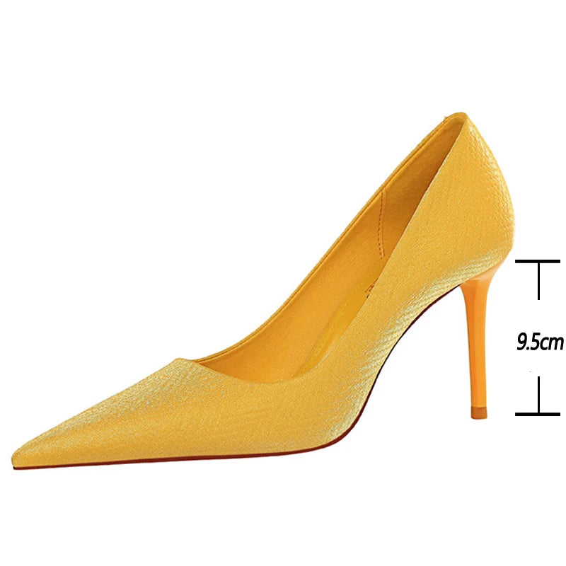 Fashion Office Shoes  Pumps Gradient Color Matching Shoes High Heels
