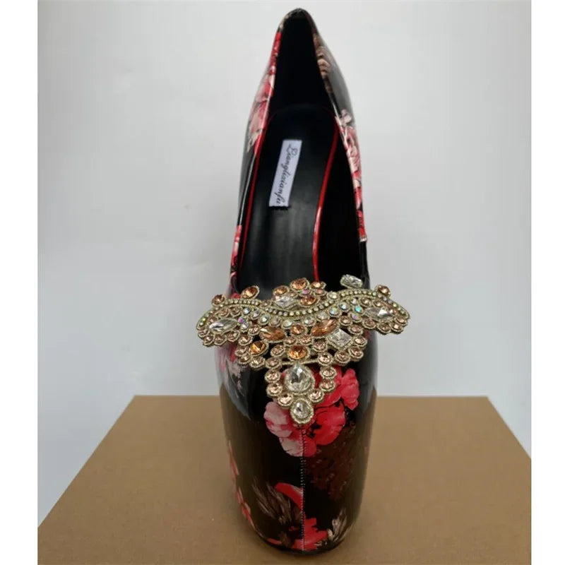 22cm Thin High Heels Female Round Toe Pumps