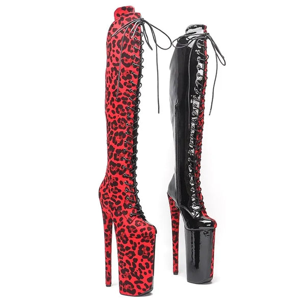 6CM/10inches red color  sexy exotic High Heel platform party shoes Pole Dance boots