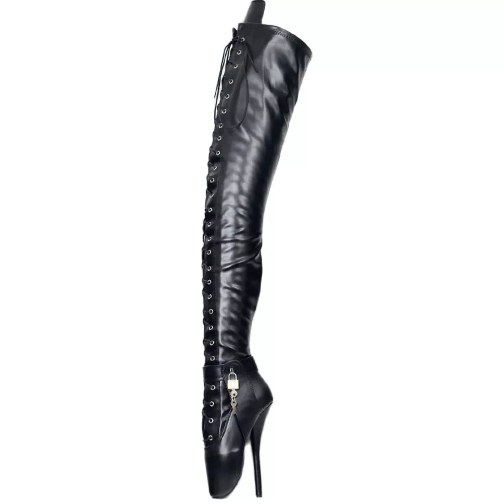 Ballet Boots 18CM Extreme High Heel Over the knee Thigh Long Boots