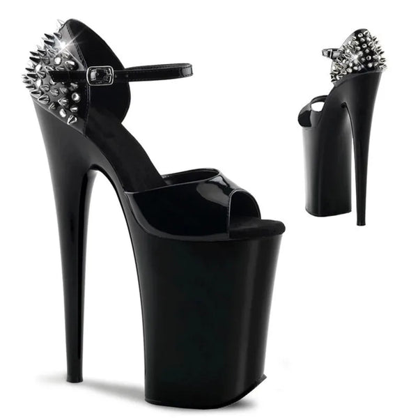 23 cm high heels summer women rivet decoration high heels