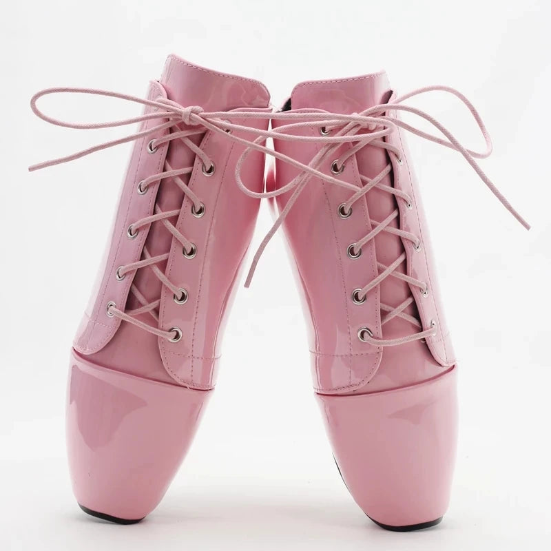 7" Ballet High Heel Womens Sexy Fetish SM Crossdresser Shoes Unisex Custom colors