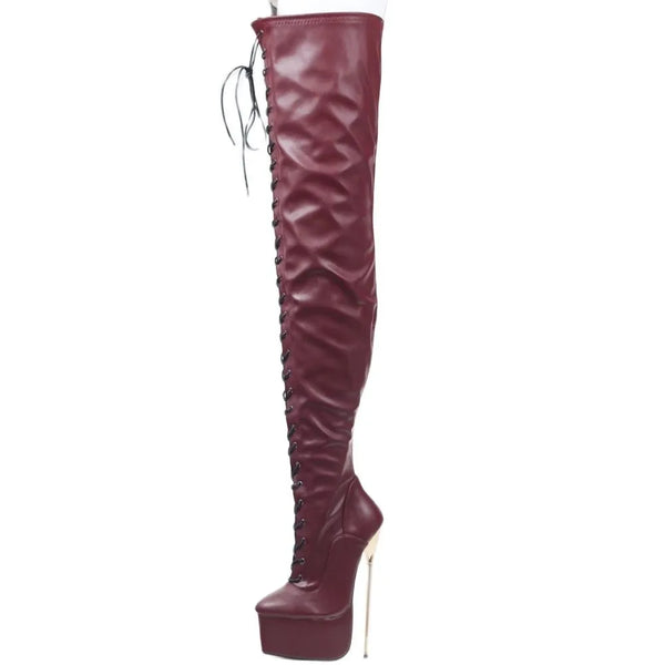 Women Over-the-Knee Boots 22CM Super High Heel Long Custom Boots