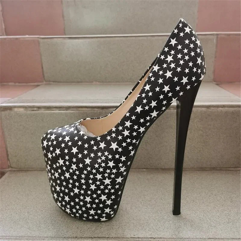 Cosplay Platforms Stilettos 22cm Ultra Thin High Heels Sexy Ladies Party Pumps