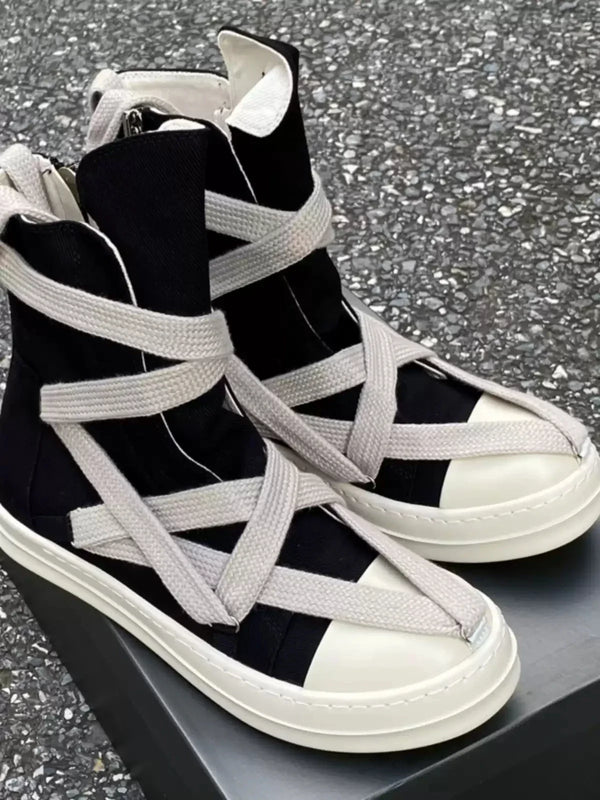 High Top Canvas Sneakers