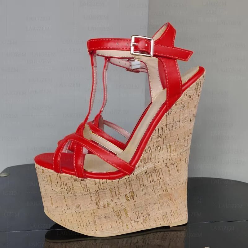 Women Platform Wedges Sandals 20CM High Heels Pumps