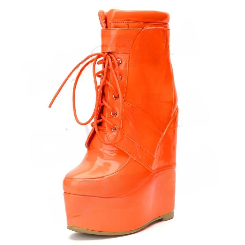 SUPER Women Ankle Boots Platform Wedge Boots