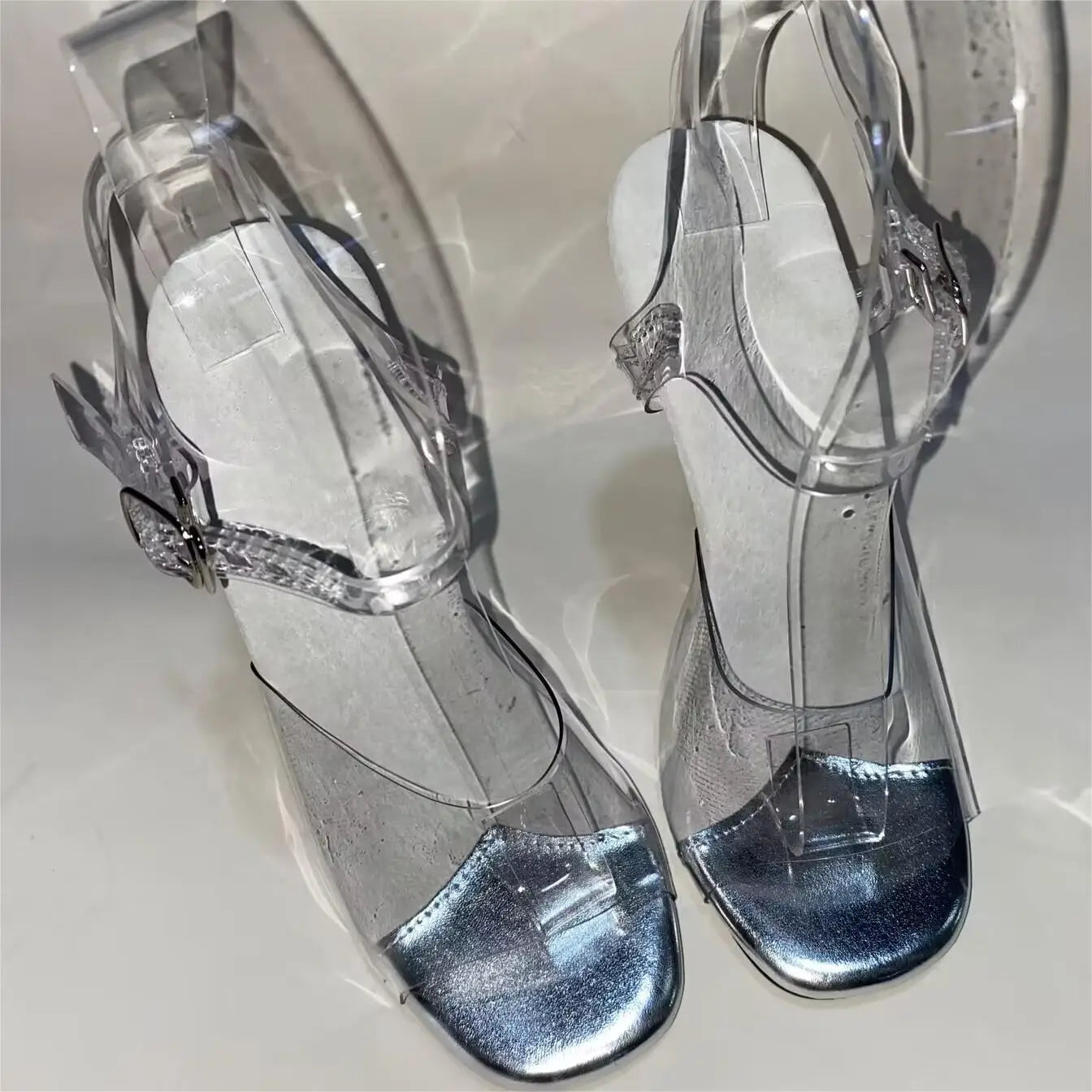 12 cm high heels for model runway show bikini contest shoes