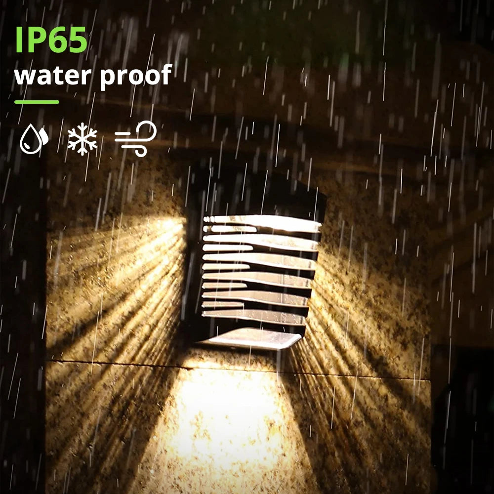 LED Solar Fence Light IP65 Outdoor Waterproof Wall Light