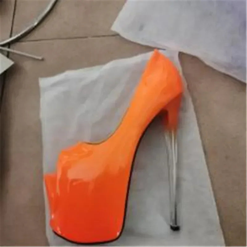 Cosplay Platforms Stilettos 22cm Ultra Thin High Heels Sexy Ladies Party Pumps