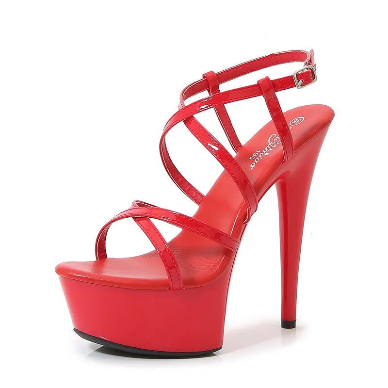 Summer Shoes for Women 15CM Thin High Heeled Sandals