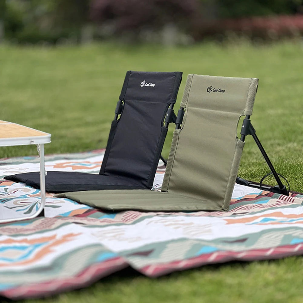 Camping Folding Backrest Chair Breathable Stadium Seats
