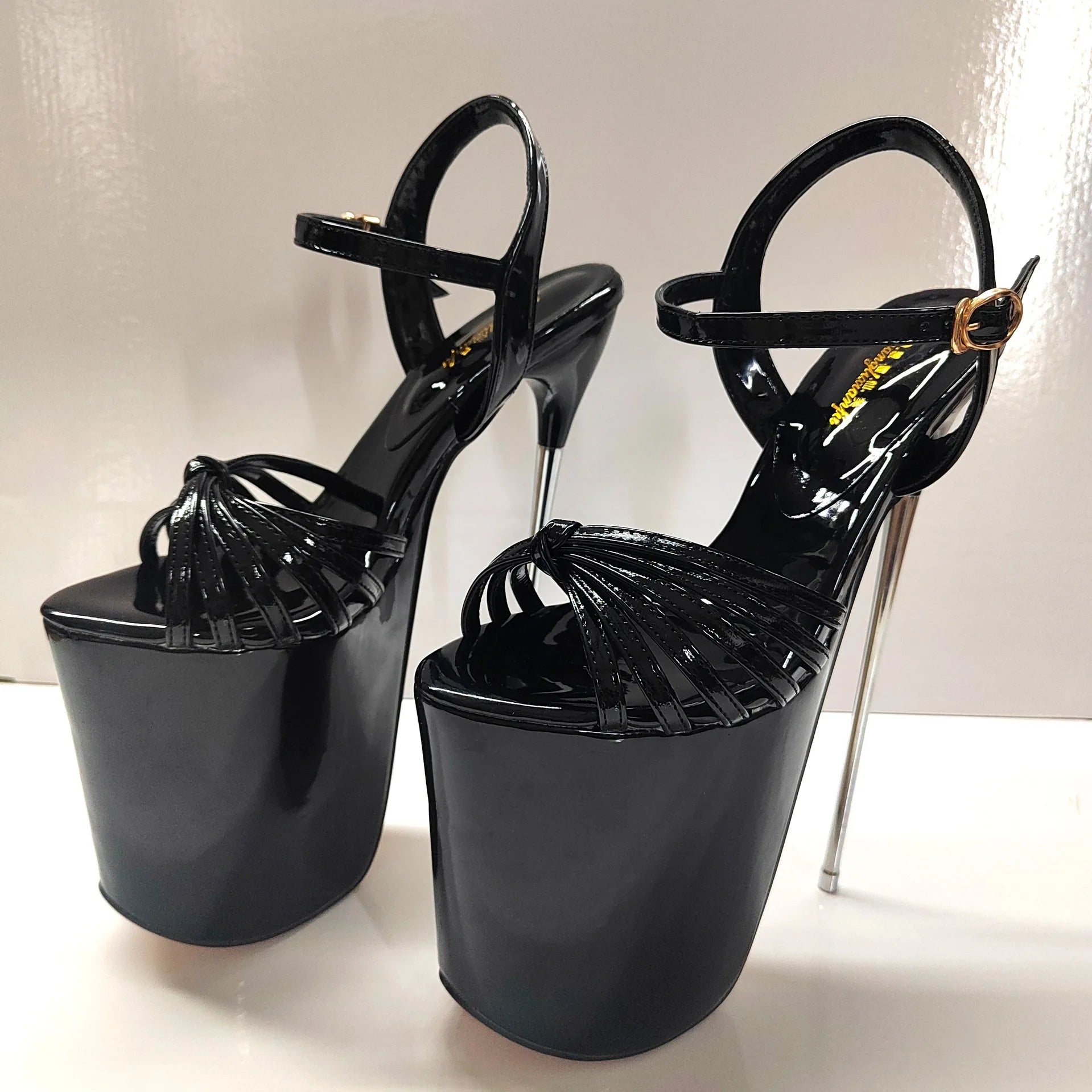 19cm Thin High Heels Platform Sandals Buckle Women's Shoes