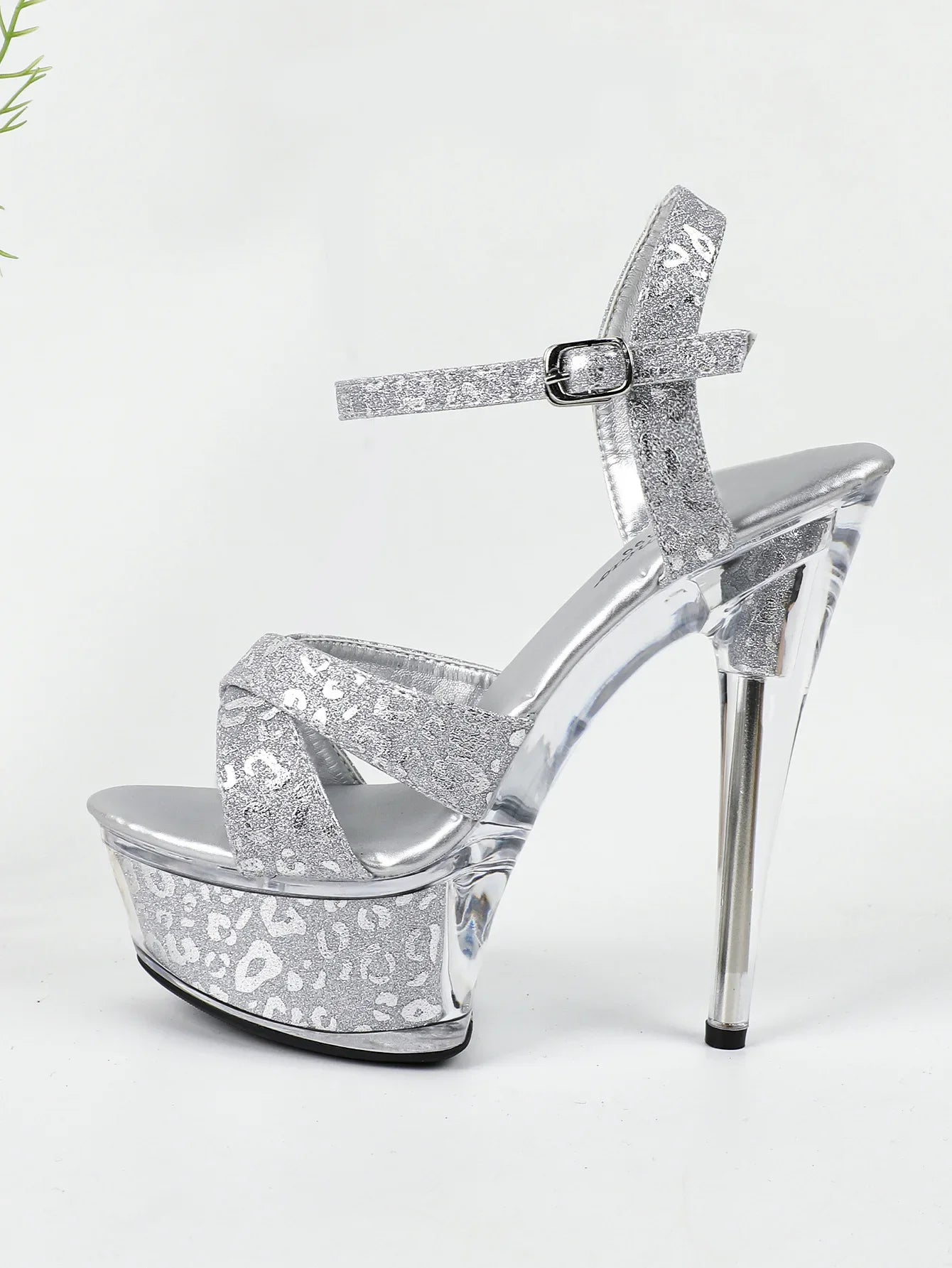 Summer Female Sandals Nightclub 5CM Platform 15CM Transparent Thin High Heels