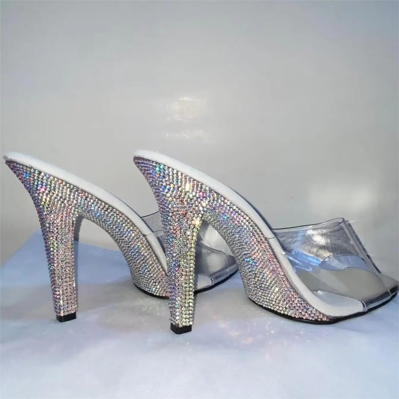 12 cm high heels for model runway show bikini contest shoes