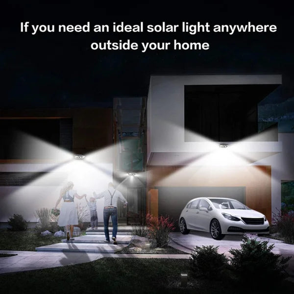Powerful Solar Powered Led Wall Light Outdoor Motion Sensor Waterproof IP65 Lighting