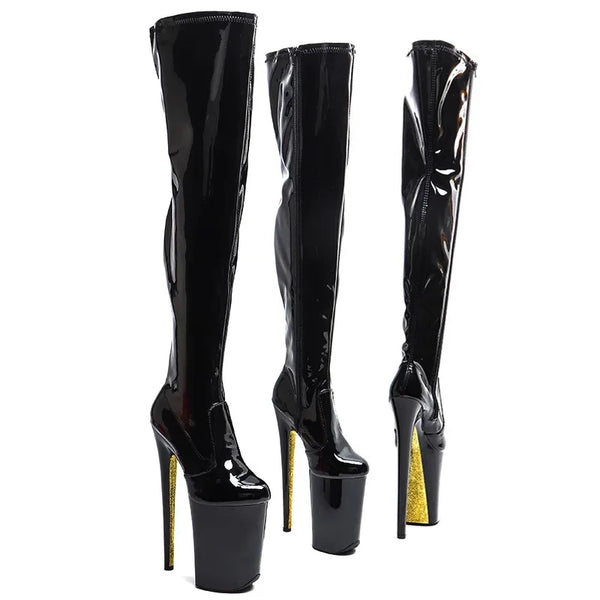 23CM/9inches Patent PU fashion lady High Heel platform Pole Dance shoes