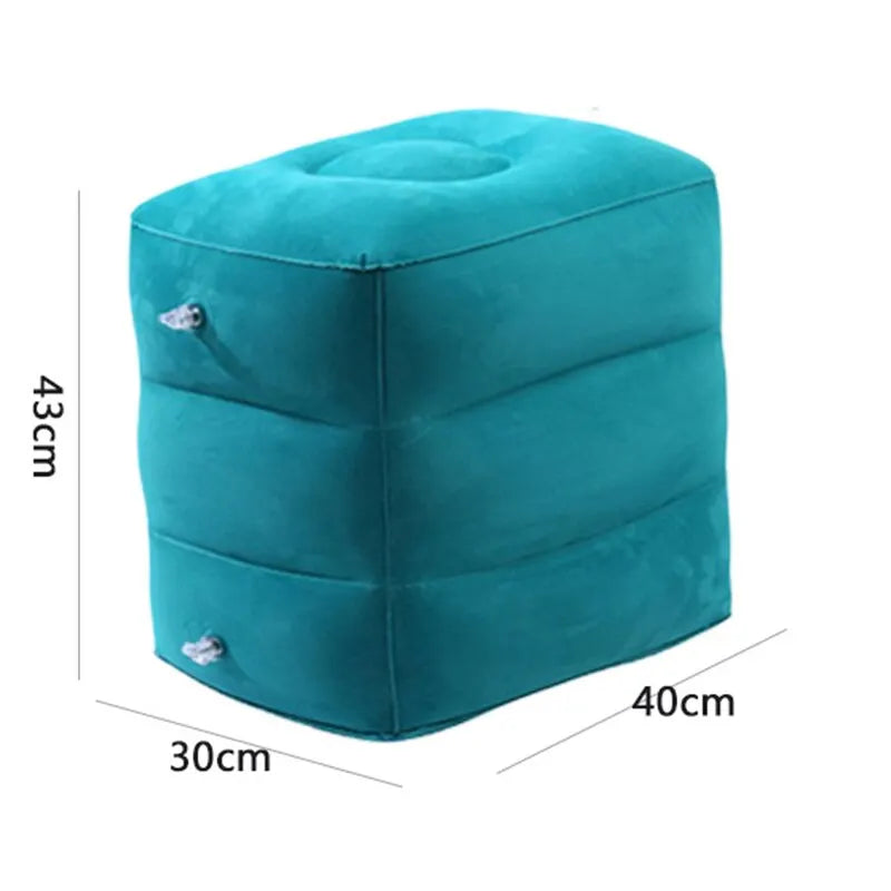 Travel Inflatable Three-layer Adjustable Foot Pillow