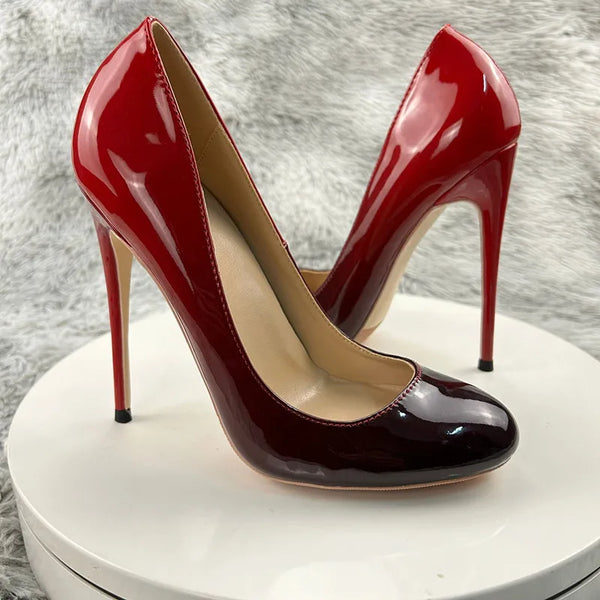 Women  Pumps Sexy 12cm Round Toe High Heels