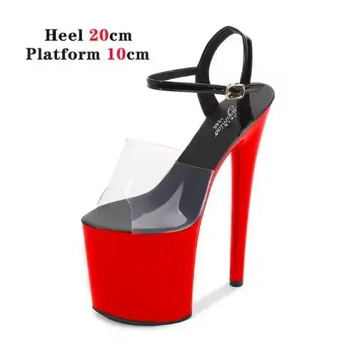 Exquisite Women's Shoes 20cm Ultra High 8 Inches Thin Heels Sandals