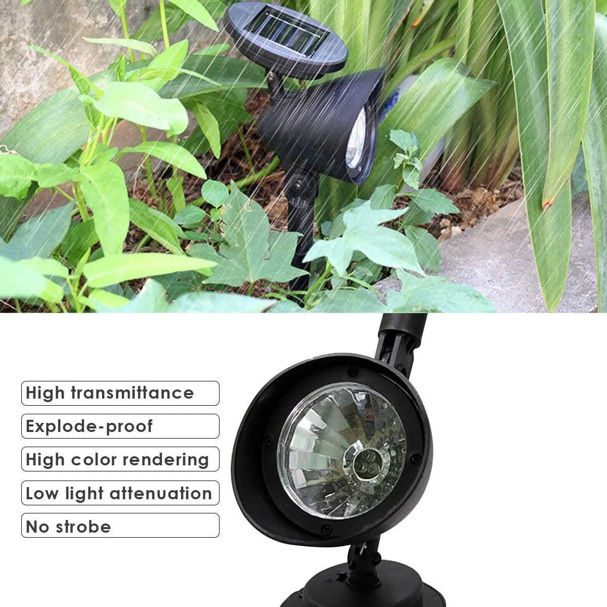 Solar 3 LED Garden Lamp Spot Light