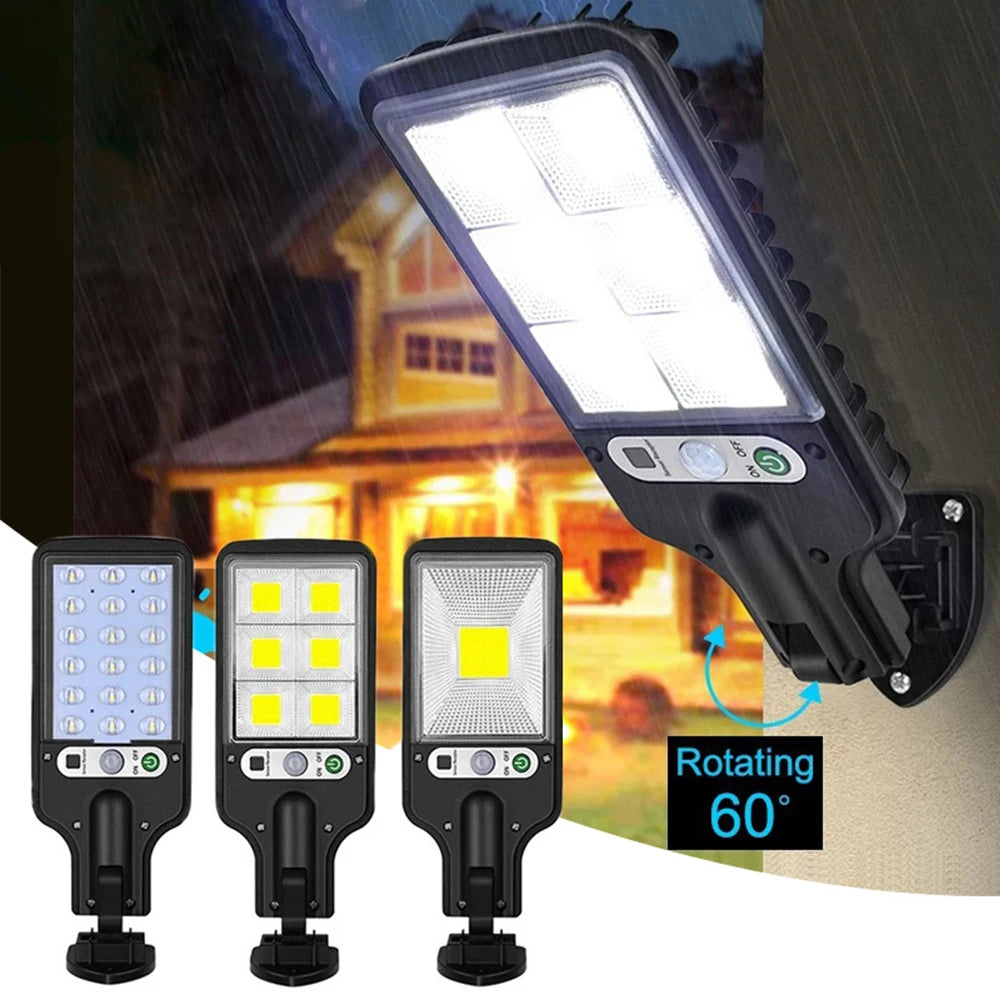 New Solar Street Lights Led Bulbs Induction IP65 Waterproof Wall Lamps Lighting