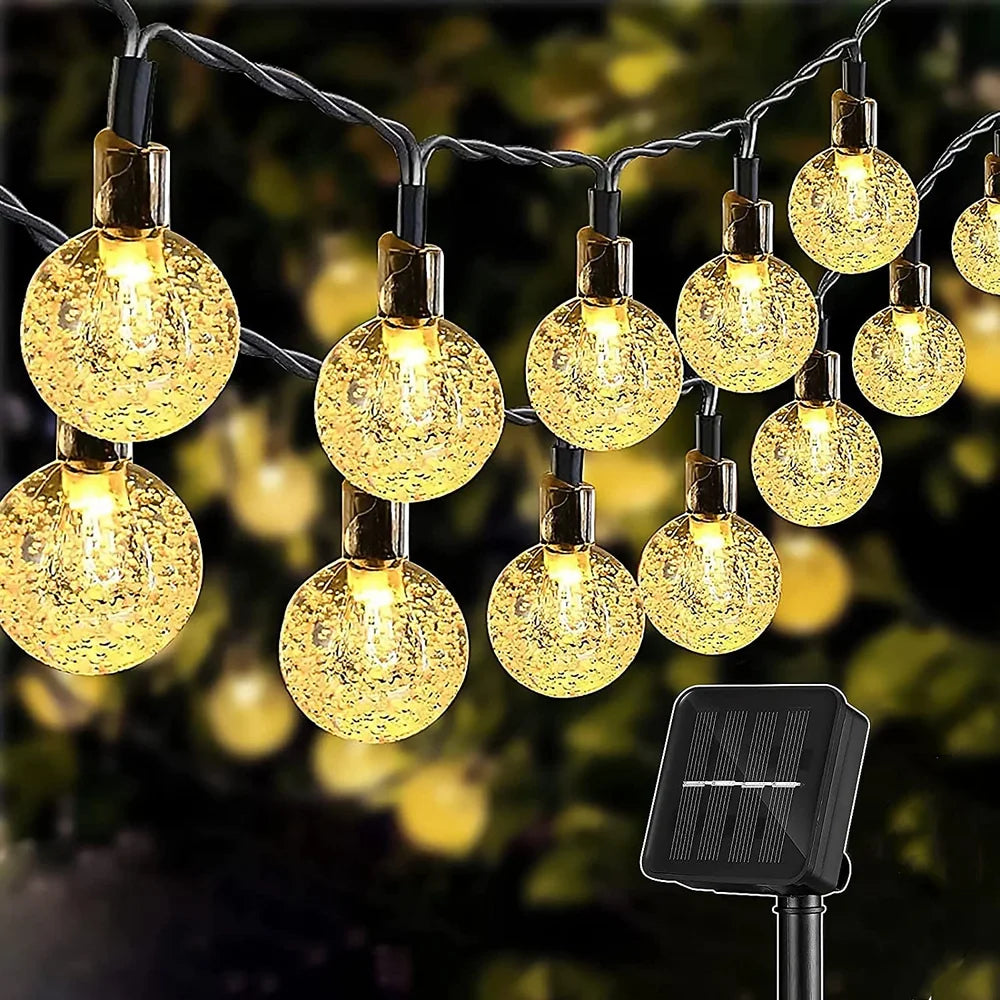String Light Solar 100 LEDs Fairy Lights Outdoor Garden Wedding Decoration Lamp