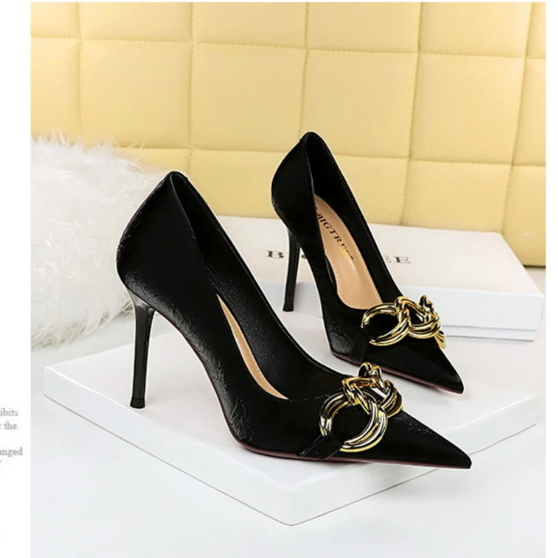 Fashion and Sexy Nightclub Shows Thin Fine Heels Super High Heel Women's