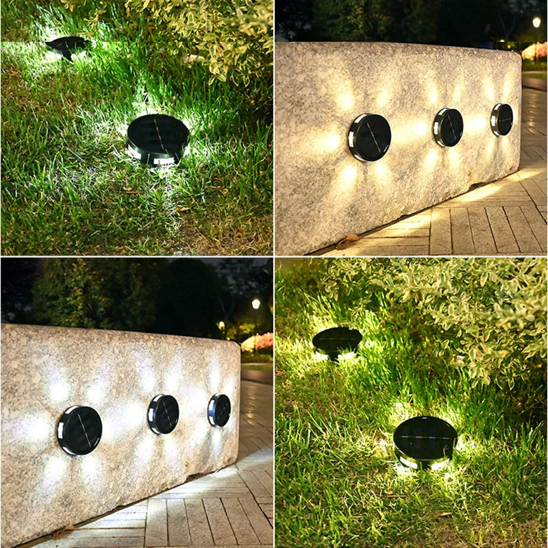 LED Solar Light Outdoor Sunlight Underground Light Lawn Spotlight Deck Garden Buried Lights