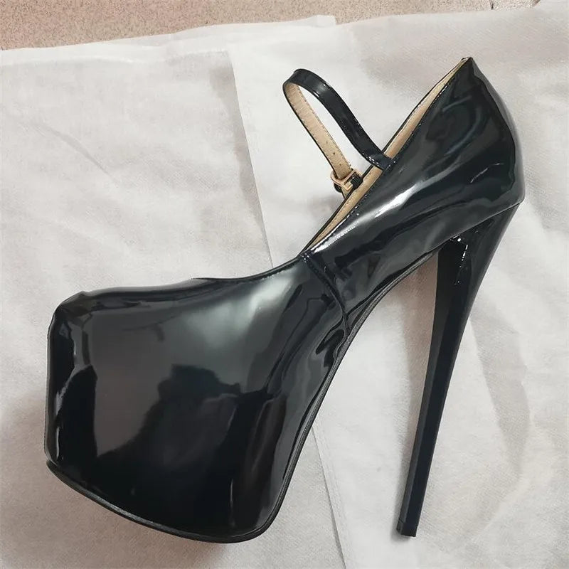 Plataforms Pumps Fashion Show Ladies 19cm Thin Heels