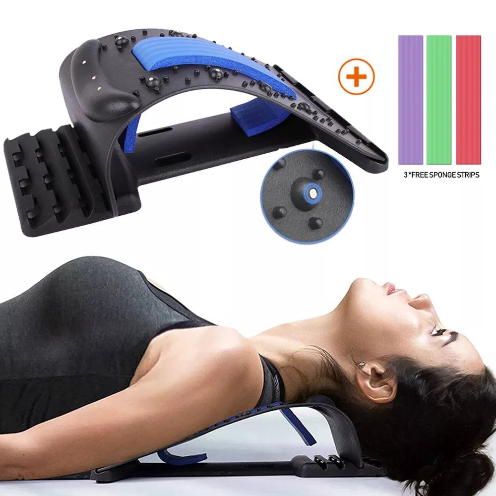 4 Level Magnetic Neck Stretcher Traction Device Massage Tools Pillows