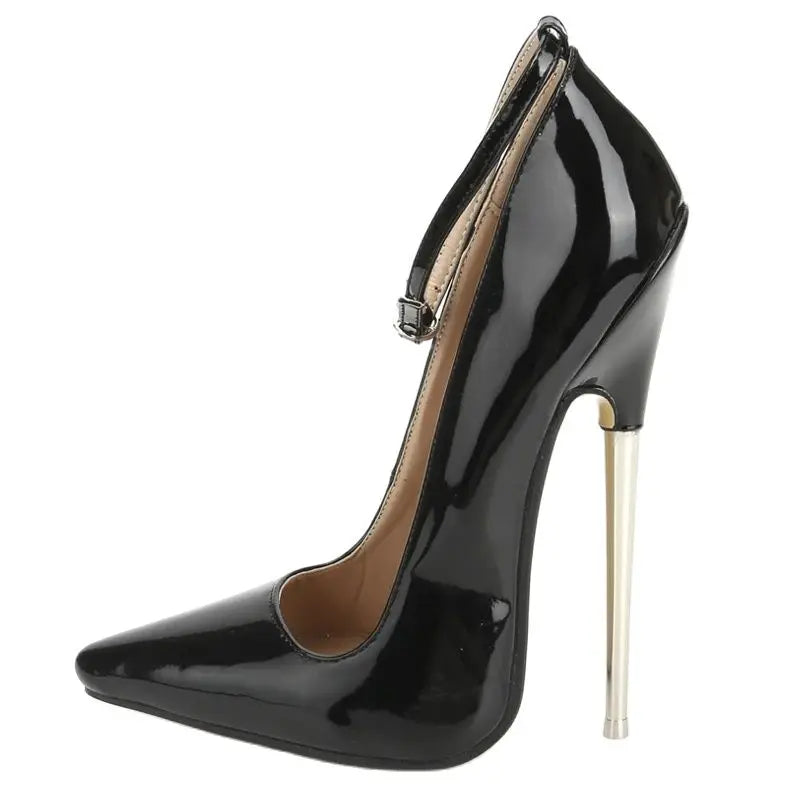 Sexy Fashion 18cm High Heels Thin Metal Stiletto Pointed Toe Woman's Nightclub Shoes